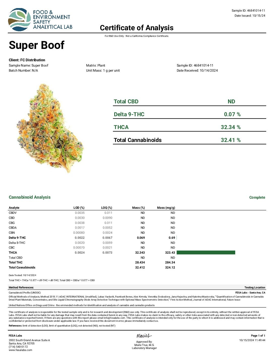 Super Boof - Hybrid - 26.51% THCA Flower - Image 5