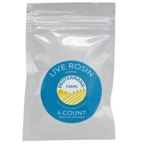 Deuterman Farms – Live Rosin Gummies – 60mg / 300mg