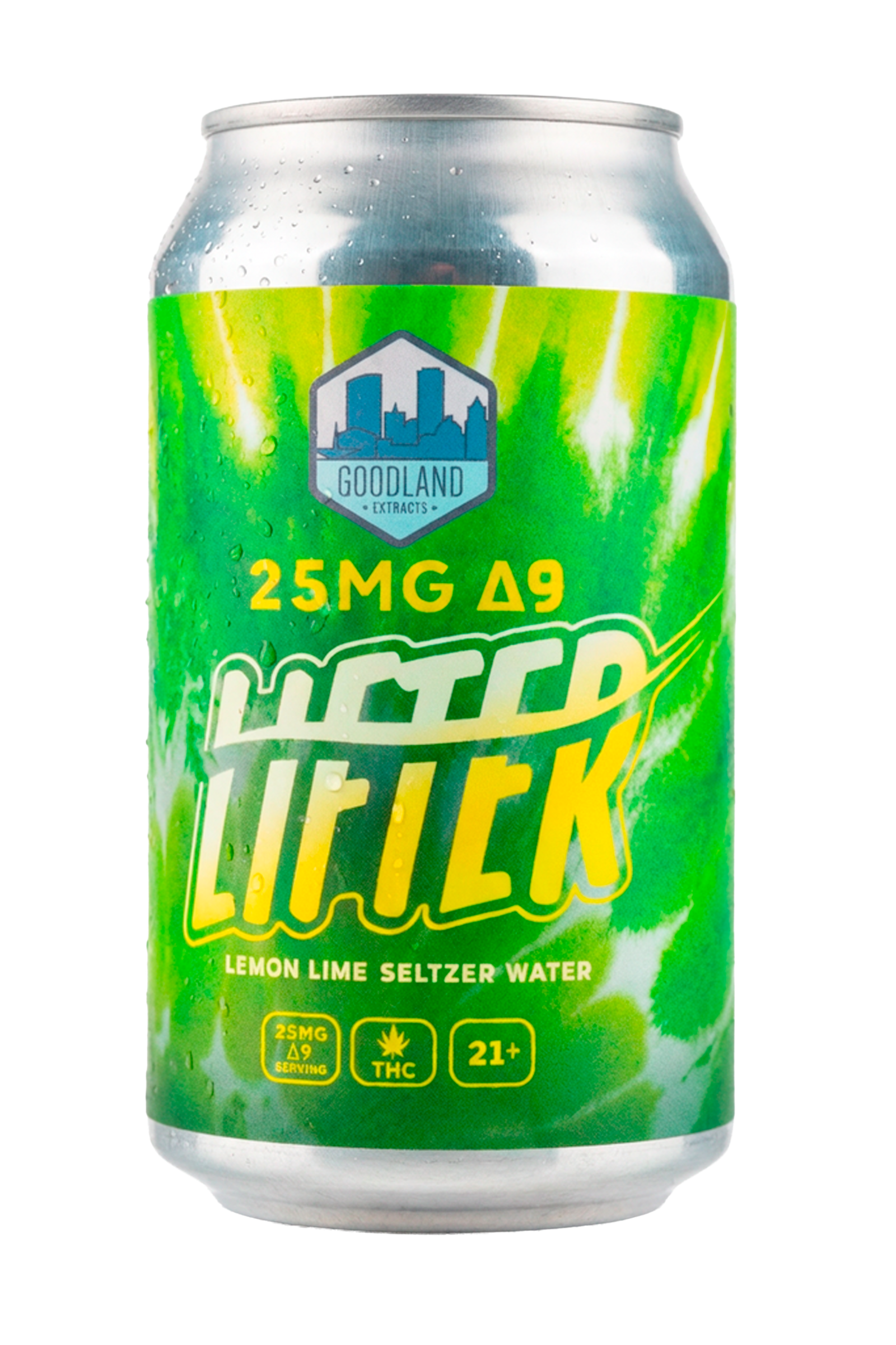 Goodland High Lifter Lemon Lime THC Seltzer – 25mg Delta 9
