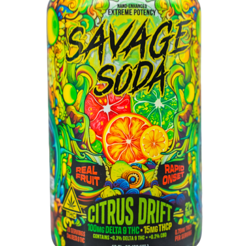 Habit Savage Soda Citrus Drift – 100mg Delta 9 + 15mg THCP