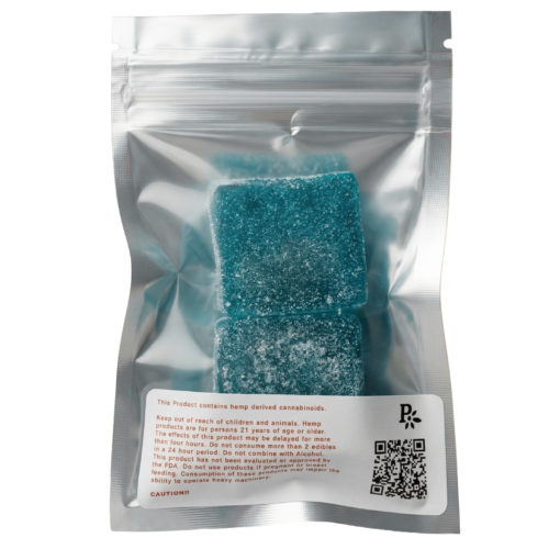 Plenny – Blue Raspberry Slushy Live Resin Gummies (2-Pack) – 100mg