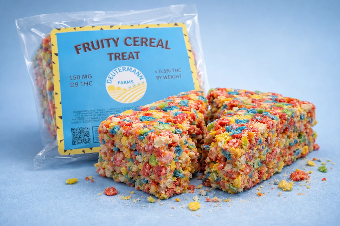 Deutermann Farms fruity cereal 150mg Delta-9 THC treat