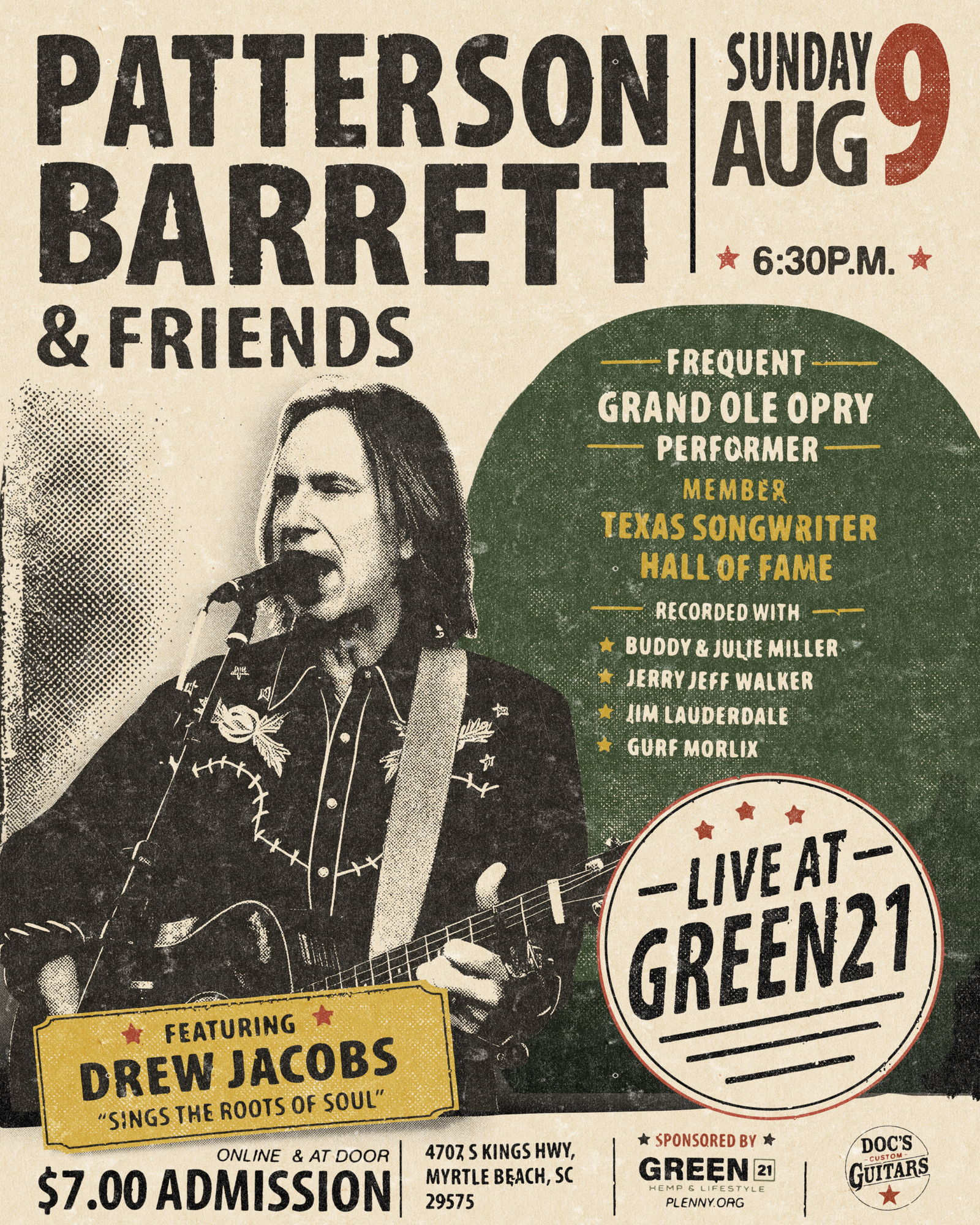 The Green Room Sessions #001 | Patterson Barrett & Friends